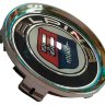 Заглушка ступицы диска Alpina BMW 74/69/12 черный хром