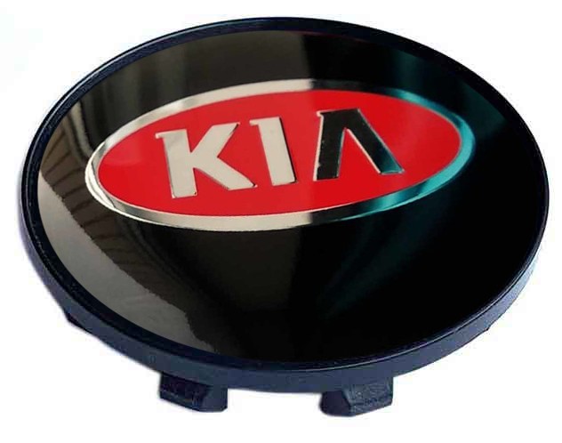 Колпачок на литые диски KIA 58/50/11 красный