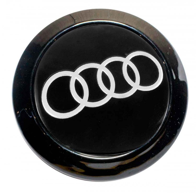 Заглушка литого диска Audi 63/56/12 black  