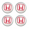 Колпачок на диски Honda 60/55/7 хром/красный