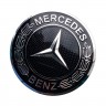 Колпачок ступицы Mercedes 63/58/8 черный тюнинг