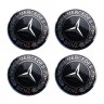 Колпачок ступицы Mercedes 63/58/8 черный тюнинг