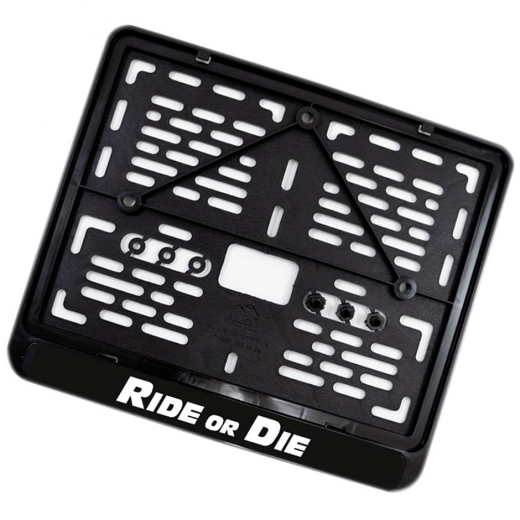 Рамка для номера мотоцикла Ride or Die 245х185 мм
