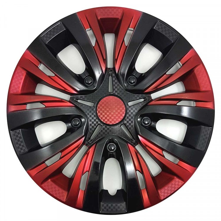 Колпак на колеса Lion Carbon Red Mix 16