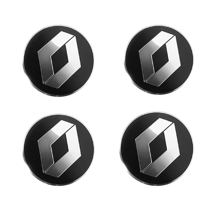 Наклейки на диски Renault black сфера 54 мм
