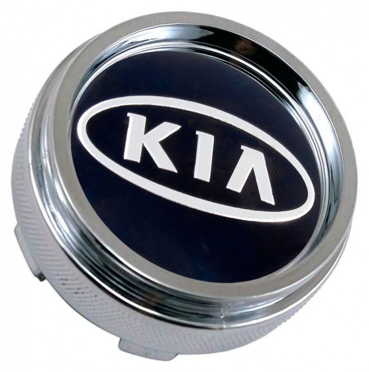 Колпачок ступицы KIA 60/56/6 хром-черный