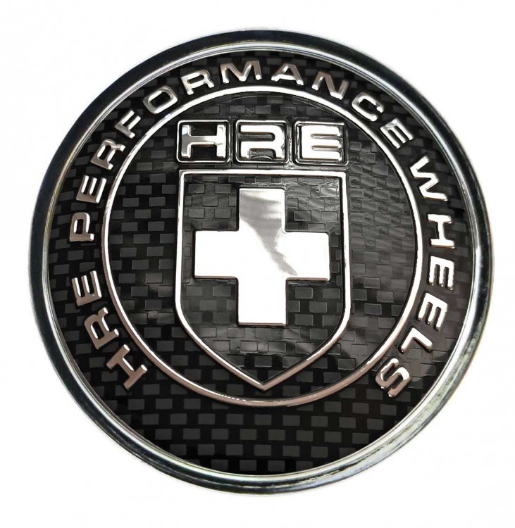 Колпачок ступицы HRE (63/59/7) хром черный 