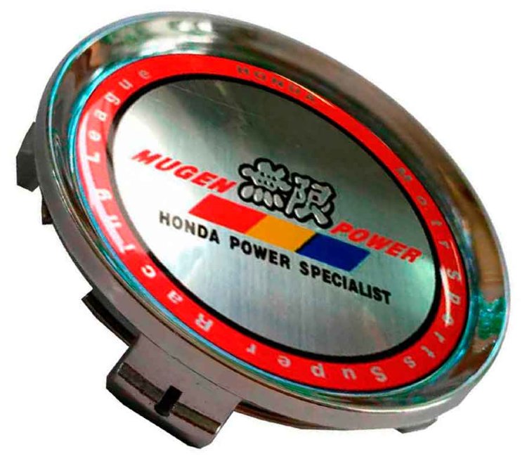 Заглушка ступицы диска Honda MUGEN POWER 74/69/12 хром