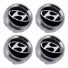 Колпачок ступицы Hyundai 60/56/6 хром-черный
