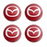 Колпачок на диски Mazda 60/55/7 красный