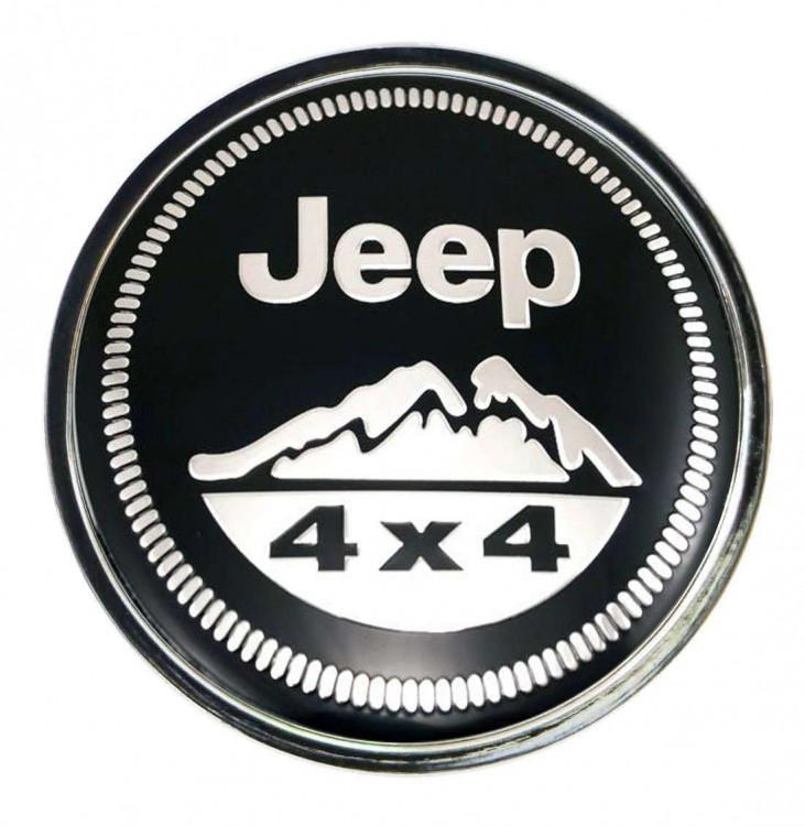 Колпачок ступицы Jeep 4x4 (63/59/7) хром и черный