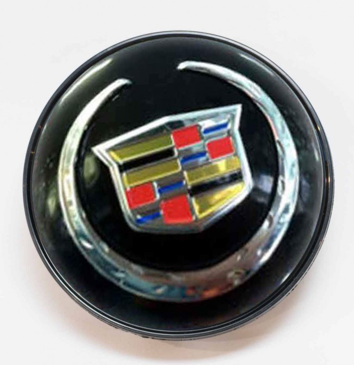 Заглушка литого диска Cadillac 67/56/16 черный  