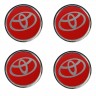 Колпачок ступицы Toyota (63/59/7) хром красный