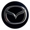 Колпачок на диски Mazda 65/60/12, черный и хром