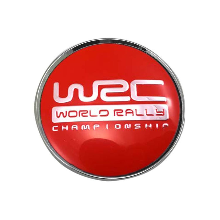 Колпачки на диски 62/56/8 со стикером WRC красный