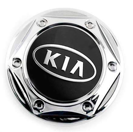 Колпачок на диски KIA 68/62/10 хром-черный гайка