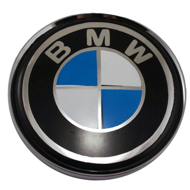 Колпачок ступицы BMW 63/58/8 черный+хром