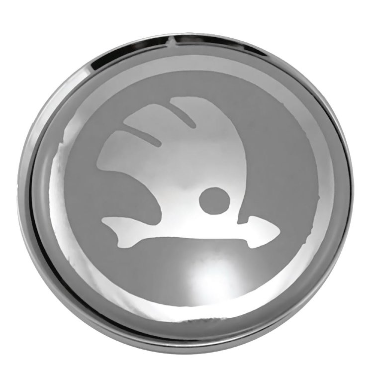 Колпачок для дисков Skoda 63/58/8 серый+хром