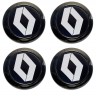 Комплект колпачков для диска Renault 63/56/12 black 