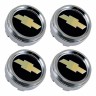Колпачок ступицы Chevrolet 60/56/6 золото-черный