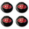 Колпачок ступицы Kia 63/58/8 черный красный 