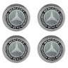 Заглушка на диски Mercedes Benz 74/70/9 хром черный