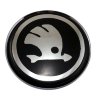  колпачок на диск Skoda 63/58/8 серый+хром