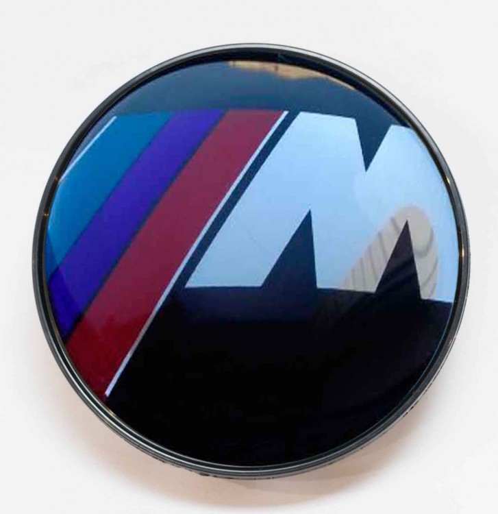 Заглушка литого диска BMW M 68/65/12 черный 