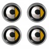 Заглушка на диски Mercedes Smart 74/70/9 хром черный
