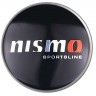 Колпачок на диски Nissan Nismo 60/55/7 черный