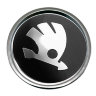 Колпачок на диски Skoda конус 50/45/7 черный-хром    