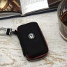 Чехол для ключа Skoda фактурная кожа премиум