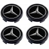 Колпачок литого диска Mercedes 63/56/10 черный
