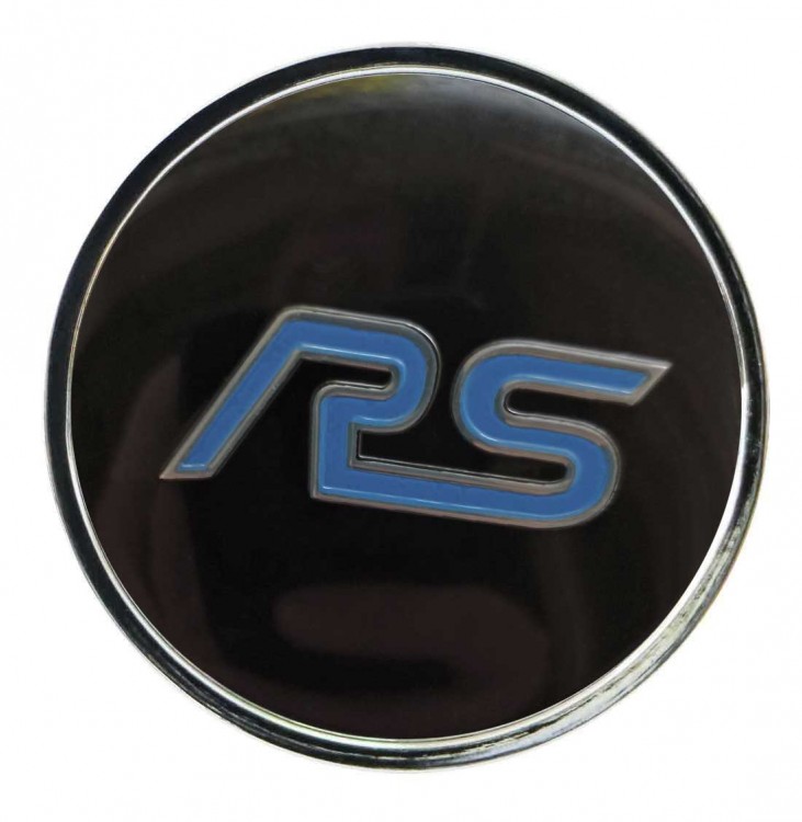 Колпачок ступицы Ford Focus RS (63/59/7) хром и черный