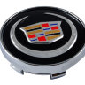 Колпачки в диски Cadillac  60/56/9 черный-хром 