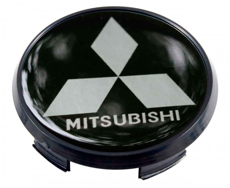 Колпачок литого диска Mitsubishi 63/56/10 черный