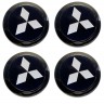 Комплект колпачков для диска Mitsubishi 63/56/12 black  