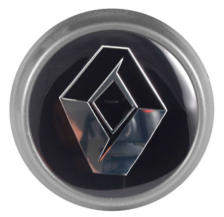 Колпачки на диски ВСМПО со стикером Renault 74/70/9 черный 