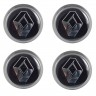 Колпачки на диски ВСМПО со стикером Renault 74/70/9 черный 