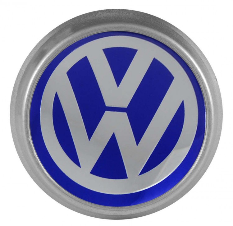 Заглушка на диски Volkswagen 74/70/9 хром синий