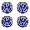 Заглушка на диски Volkswagen 74/70/9 хром синий