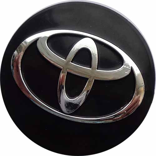 Колпачок на диски Toyota 65/60/12, черный и хром