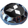 Колпачок на диски Mitsubishi 64/56/9 черный-хром конус
