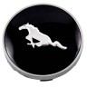 Колпачок ступицы Mustang 60/56/9 черный-хром
