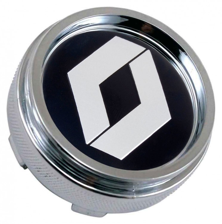 Колпачок ступицы Renault 60/56/6 хром-черный