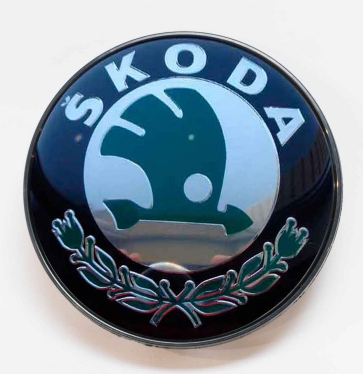Заглушка литого диска Skoda 67/56/16 черный 