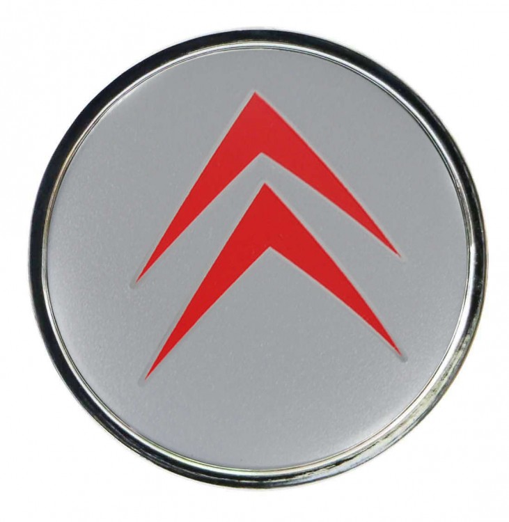 Колпачок ступицы Citroen (63/59/7) хром красный 