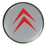 Колпачок ступицы Citroen (63/59/7) хром красный 