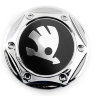 Колпачок на диски Skoda гайка 68/62/10 черный-хром  