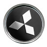 Колпачок на диски Mitsubishi 50/45/7 черный-хром 